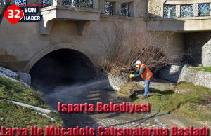 Isparta Belediyesi Larva ile Mücadele Çalışmalarına Başladı