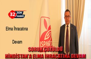 Hindistan’a Elma İhracatına Devam