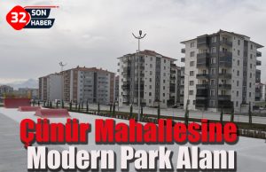 Çünür Mahallesine Modern Park Alanı