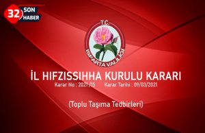 İL HIFZISSIHHA KURULU KARARI