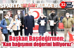 Başkan Başdeğirmen: “Kan bağışının değerini biliyoruz”